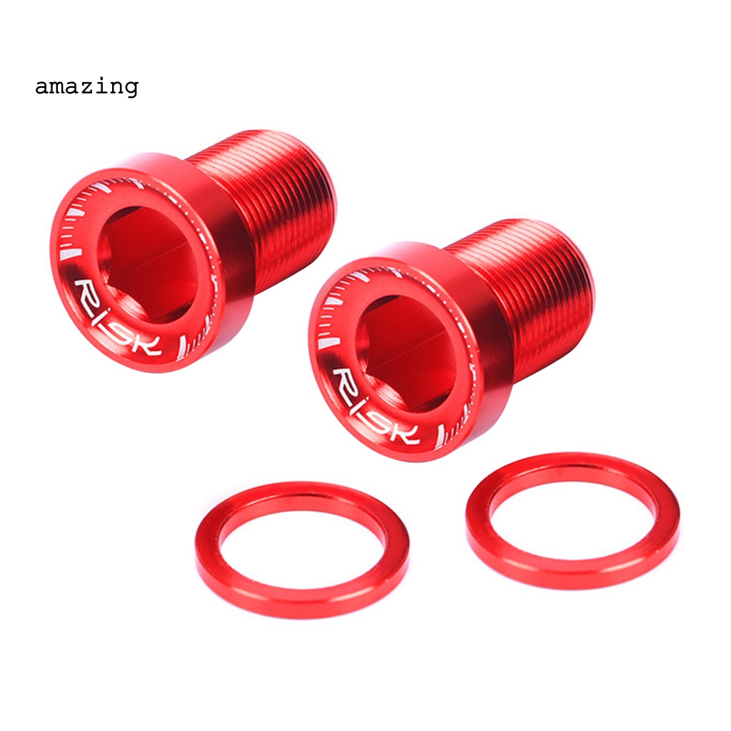 Bộ 2 Ốc Vít Bằng Hợp Kim Nhôm Cố Định Tay Quay Chống Ăn Mòn Cho Xe Đạp MTB