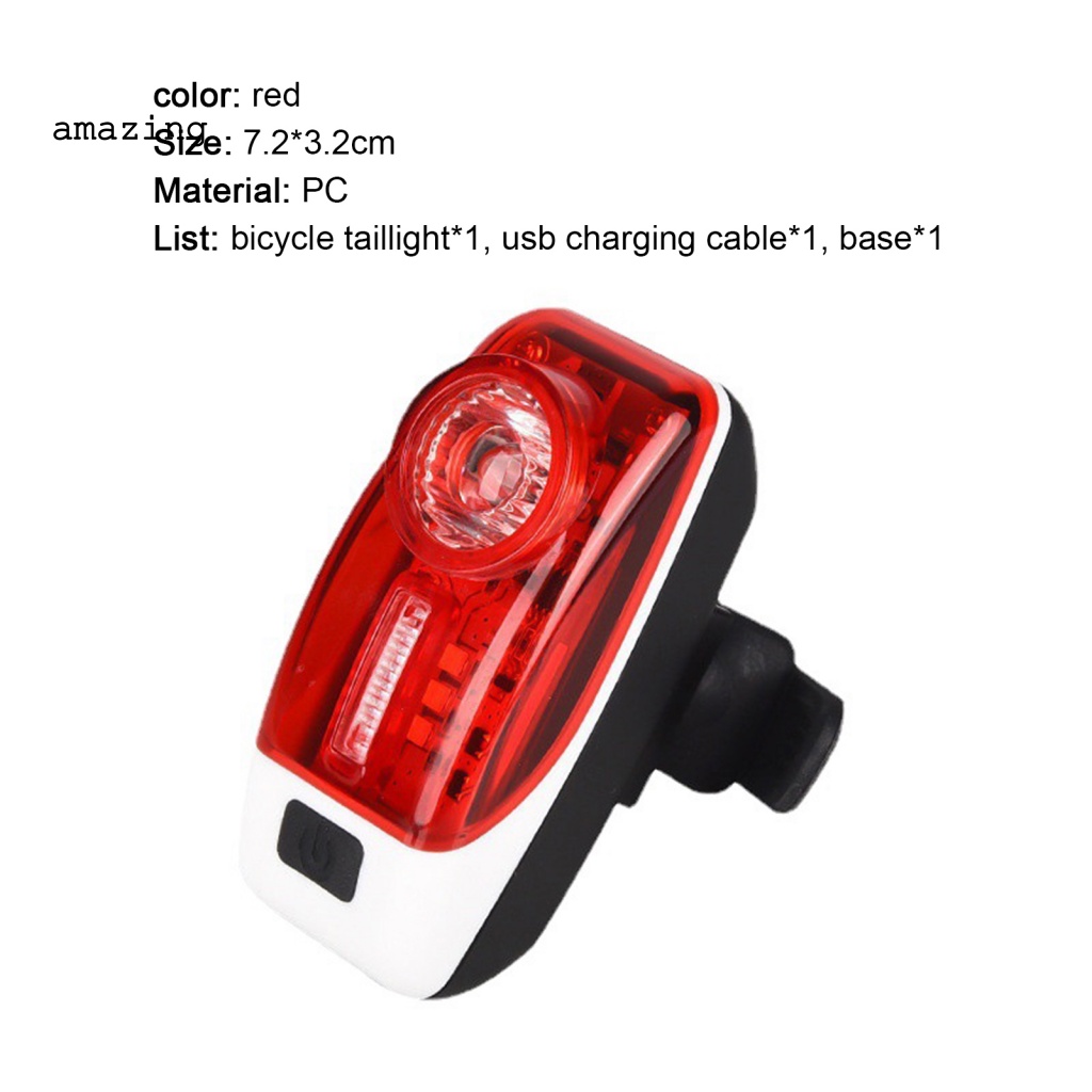 Đèn Đuôi Xe Đạp Siêu Sáng Chống Bụi Có Thể Sạc Lại