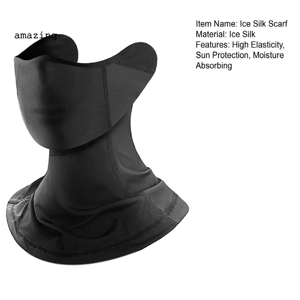 Tấm Che Mặt Bằng Lụa Lạnh Mềm Chống Bụi Dùng Đạp Xe