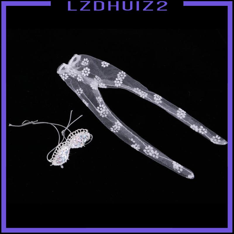 [Lzdhuiz] Bộ Đồ Lót Cho Búp Bê Gồm Áo + Quần Short Phối Ren