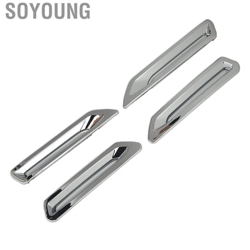Soyoung Radiator Slot Vent Trim Radiator Intake Decorative Trim Impact Proof Wear Resistant for Motorbike