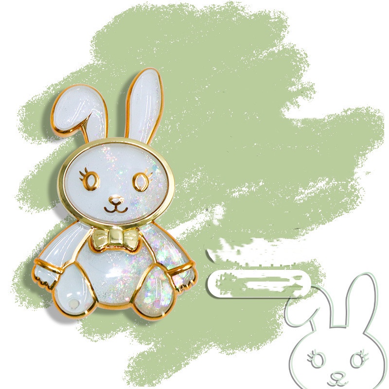 Giá Đỡ Điện Thoại Hình Thỏ Hoạt Hình 3D Dạng Nổi Có Túi Khí Và Dây Đeo Ngón Tay Mở Rộng Phong Cách Ins