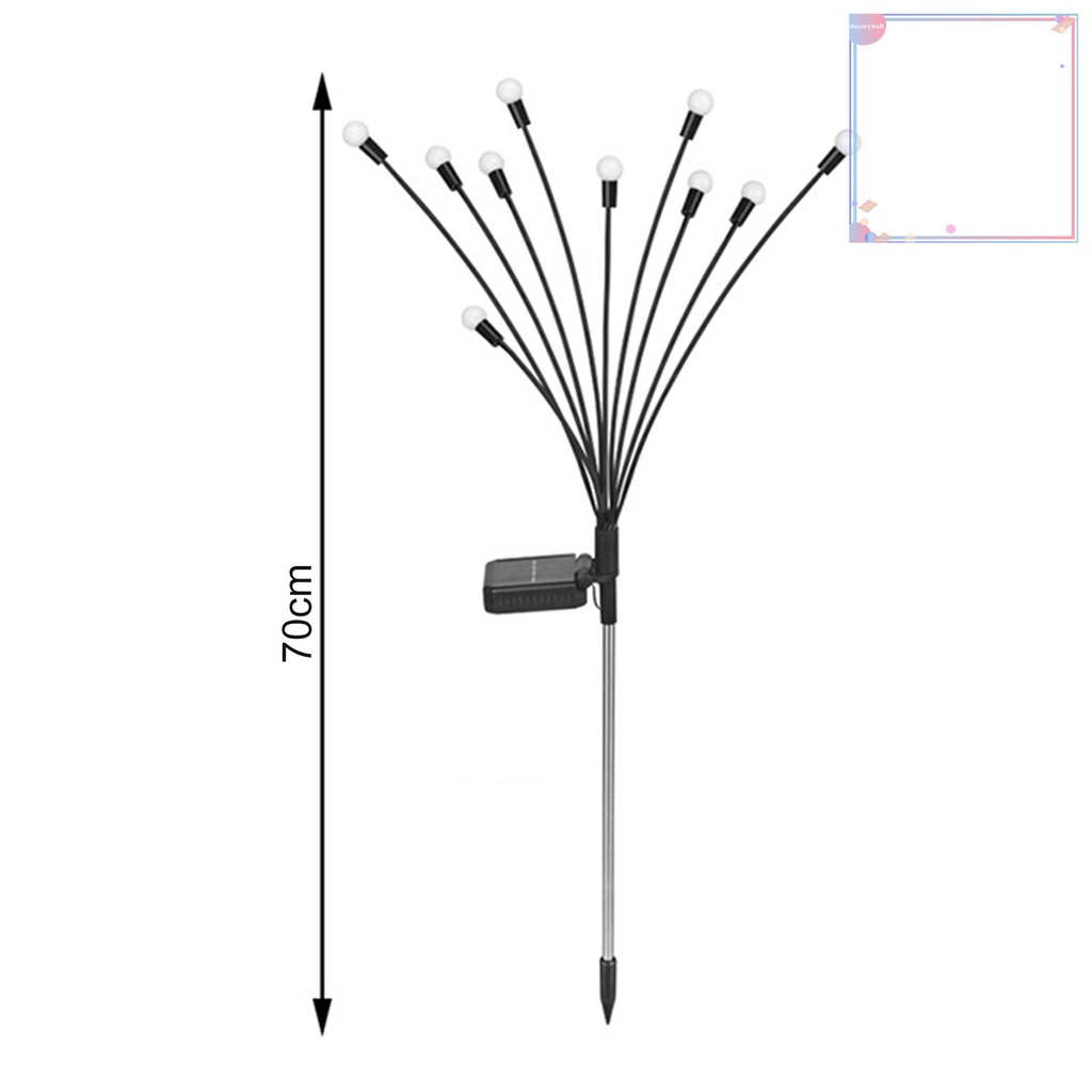 Bộ 2 Đèn Năng Lượng Mặt Trời IP65 Linh Hoạt Tự Động Chống Thấm Nước Không Dây Dùng Trang Trí Sân Vườn