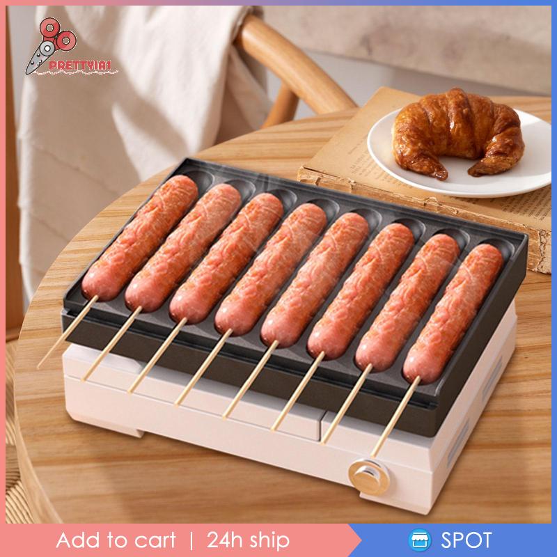 1 Dụng Cụ Làm Xúc Xích 8 Ngăn Chống Dính DIY Dành Cho Nhà Bếp