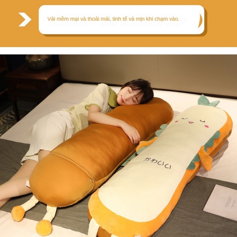 Gối Ngủ Hình Bánh Mì Nướng Hoạt Hình Dễ Thương Có Lõi Pinch Độc Lập Tháo Rời Được Làm Quà Tặng Sinh Nhật Cho Trẻ Em