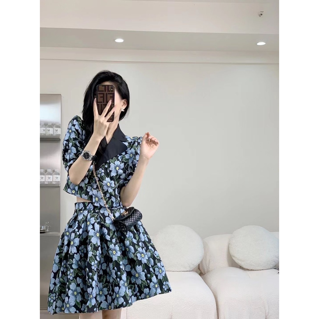 Đầm Ngắn Hai Mảnh Nhẹ Thời Trang Mùa Hè Dòng Salt Series Thời Trang Đường Phố Chiên Và Thời Trang Hoàng Gia Cho Nữ @