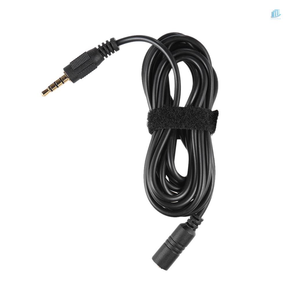 Dây Cáp Nối Dài 2m Cho Mic Điện Thoại Đầu Cắm 3.5mm Sang Đầu Cắm 3.5mm