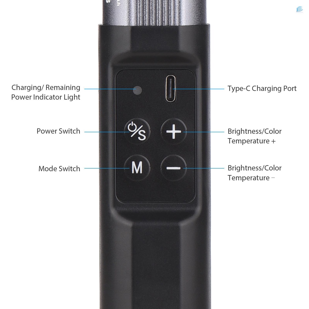 Gậy Ánh Sáng Đèn Led RGB 2500K-9900K 12 Mức Độ Sáng Với 7 Kiểu Hiệu Ứng Đặc Biệt