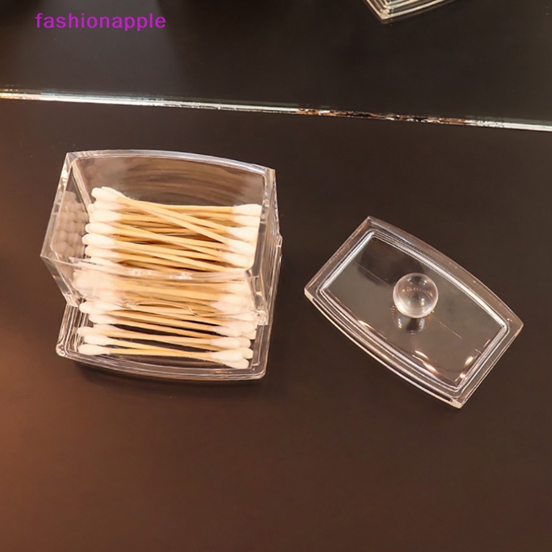 Hộp Đựng Tăm Bông / Bông Tẩy Trang Bằng Acrylic Trong Suốt