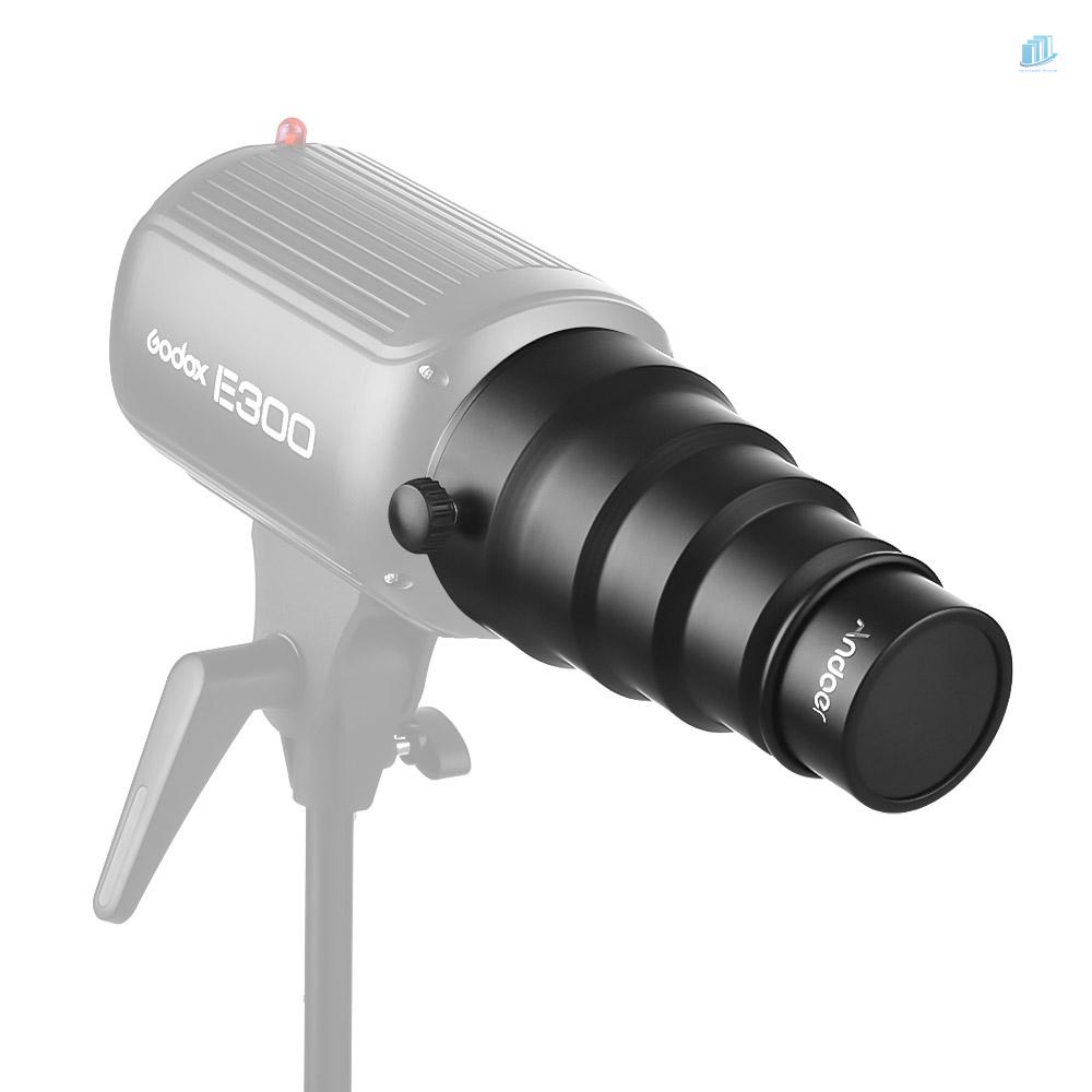 Bộ 5 Đèn Flash Andoer Mini 98mm Với Lưới Tổ Ong Lọc Màu Cho Neewer Andoer Godox 180W 250W 300W