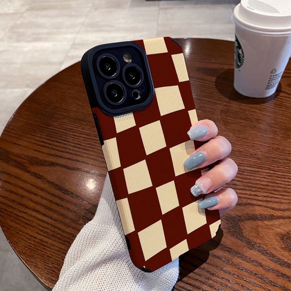 Ốp Điện Thoại TPU Chống Rơi Họa Tiết Kẻ Sọc Đơn Giản Cho IPhone 11 14 13 12 Pro Max X XR 8 7 Plus SE