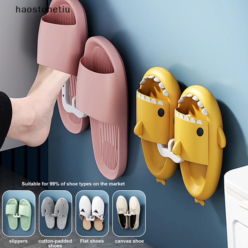 1 Móc Treo Dép Gắn Tường Không Cần Đục Lỗ Thoát Nước Cho Nhà Tắm