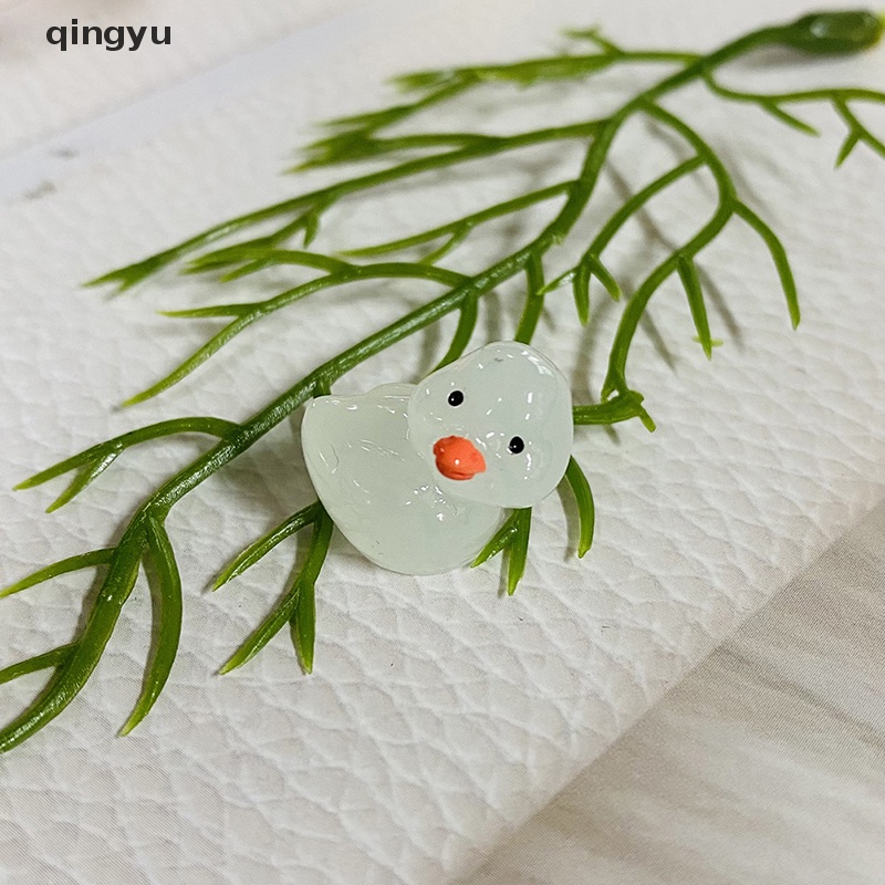 Bộ 5 Kẹp Tóc Vịt Bằng Resin Màu Dạ Quang DIY