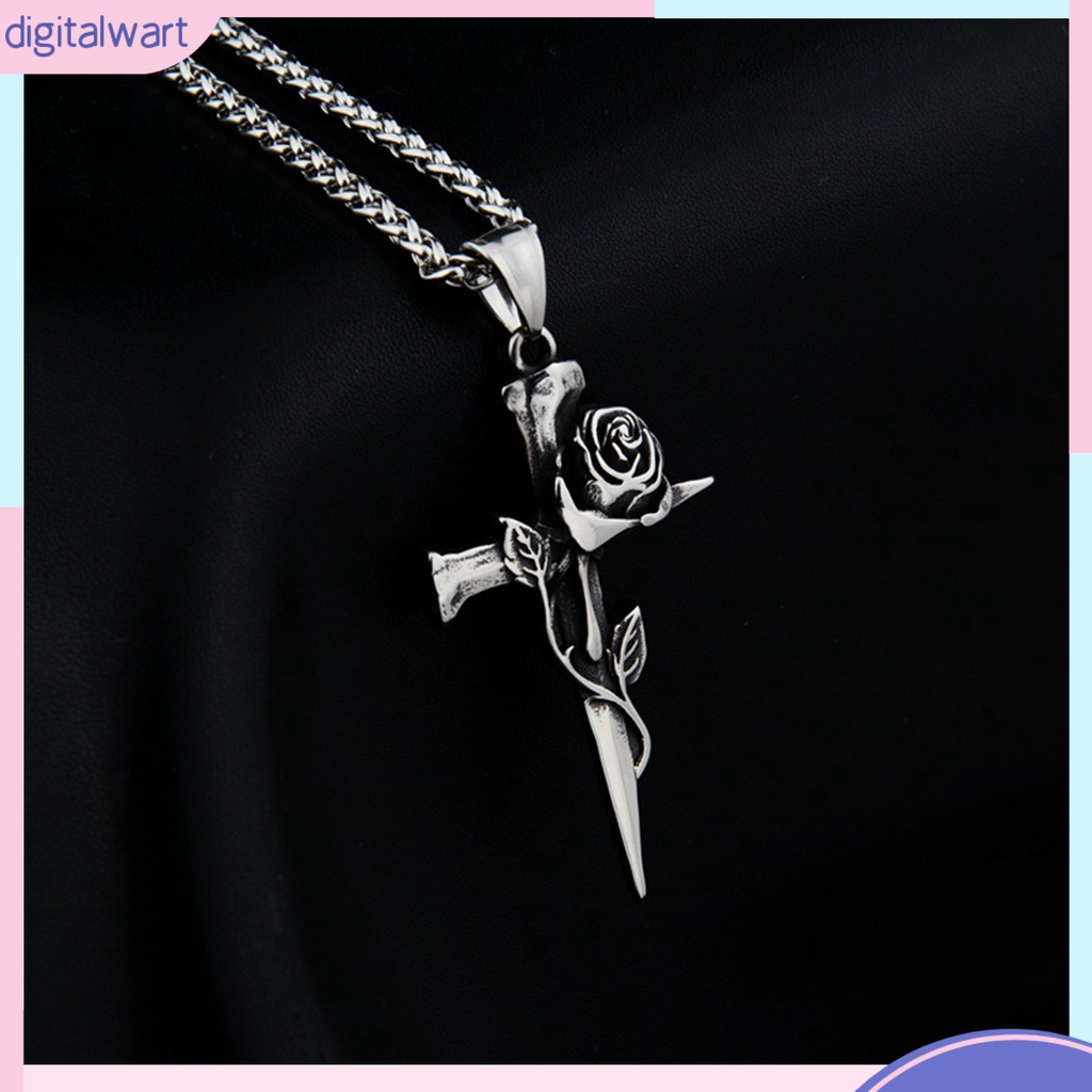 Vòng cổ Hai Mặt Hình Thánh Giá Phong Cách Retro Dành Cho Nam