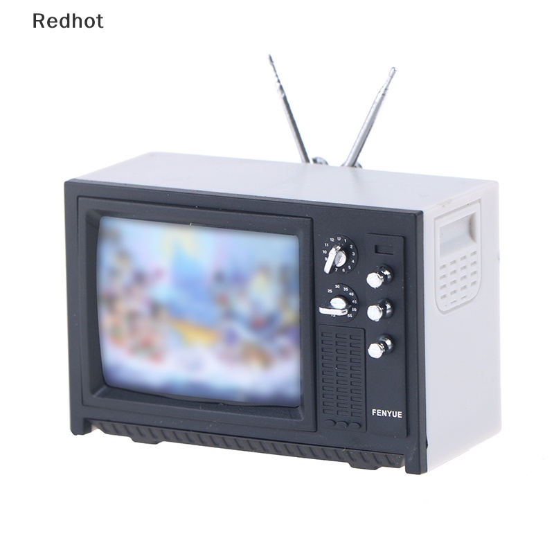 < Redhot > Đồ Chơi Mô Hình TV Mini Trang Trí Phong Cách retro
