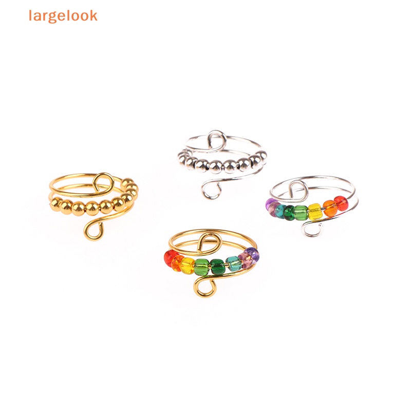 Nhẫn Xoay Tự Do Chống Căng Thẳng Đính Hạt Phong Cách Bohemian