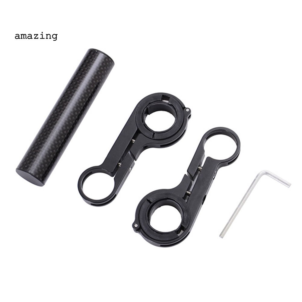 Giá Đỡ Đèn Pin Hai Ống Nối Dài Gắn Phía Trước Xe Đạp