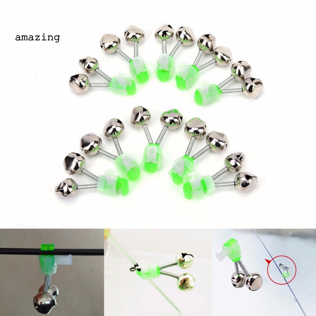 Set 10 Chuông Báo Cá Cắn Câu Mini Độ Nhạy Cao