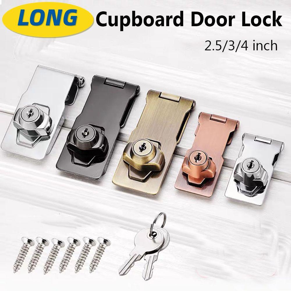 LONNGZHUAN Ổ Khóa Cửa Tủ Không Cần Khoan Chống Trộm Tiện Dụng Cho Gia Đình Nhiều Màu Tùy Chọn Đơn Giản Và đẹp