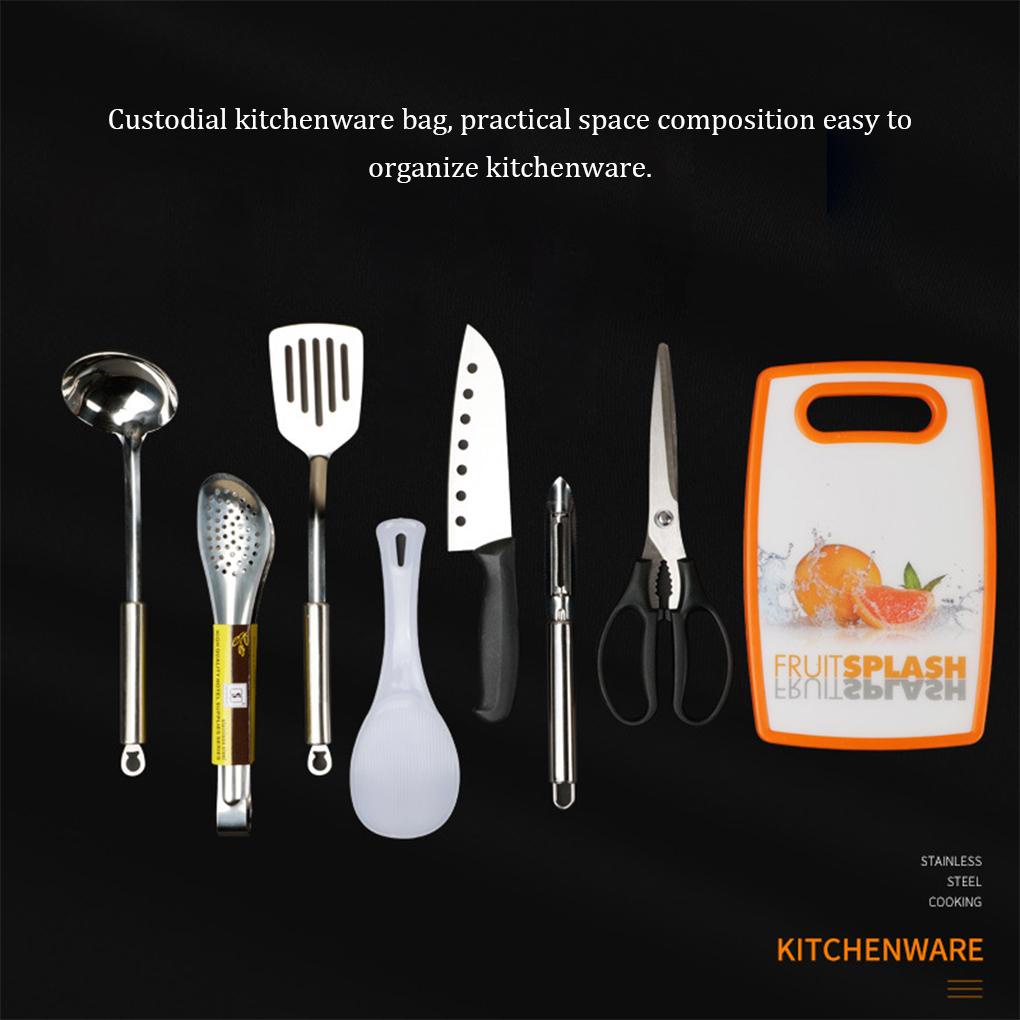 Set 8 Túi Đựng Dụng Cụ Nấu Ăn Sức Chứa Lớn Sắp Xếp Gọn Gàng Cho Hoạt Động Ngoài Trời