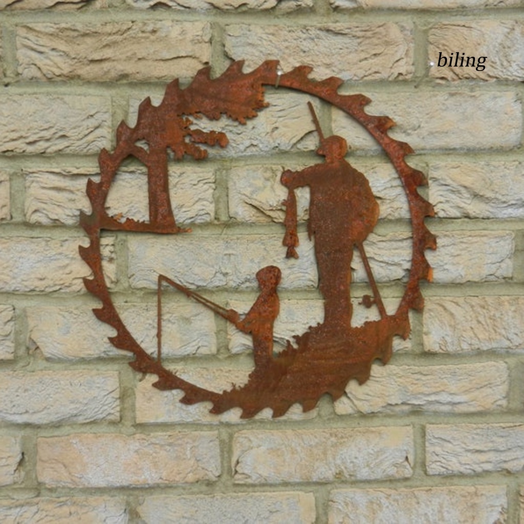 Phụ Kiện Treo Tường Trang Trí Bằng Kim Loại Họa Tiết Cá Cho Ngày Của Cha