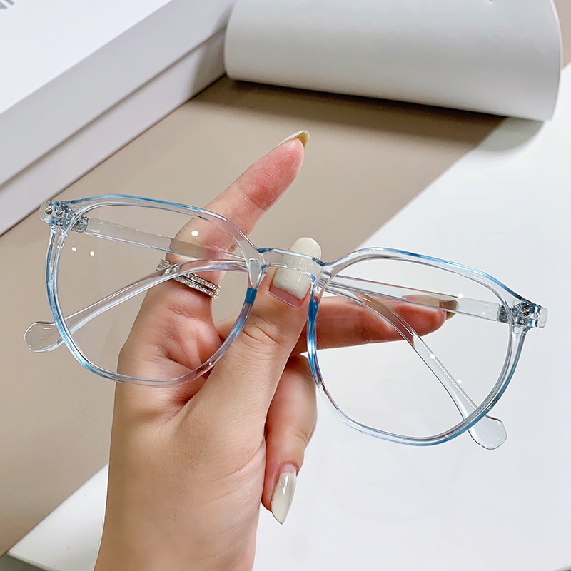 Mắt Kính Chống Ánh Sáng Xanh Chống Bức Xạ Gọng Tròn Phong Cách Hàn Quốc Cổ Điển Thời Trang Cho Nam Và Nữ