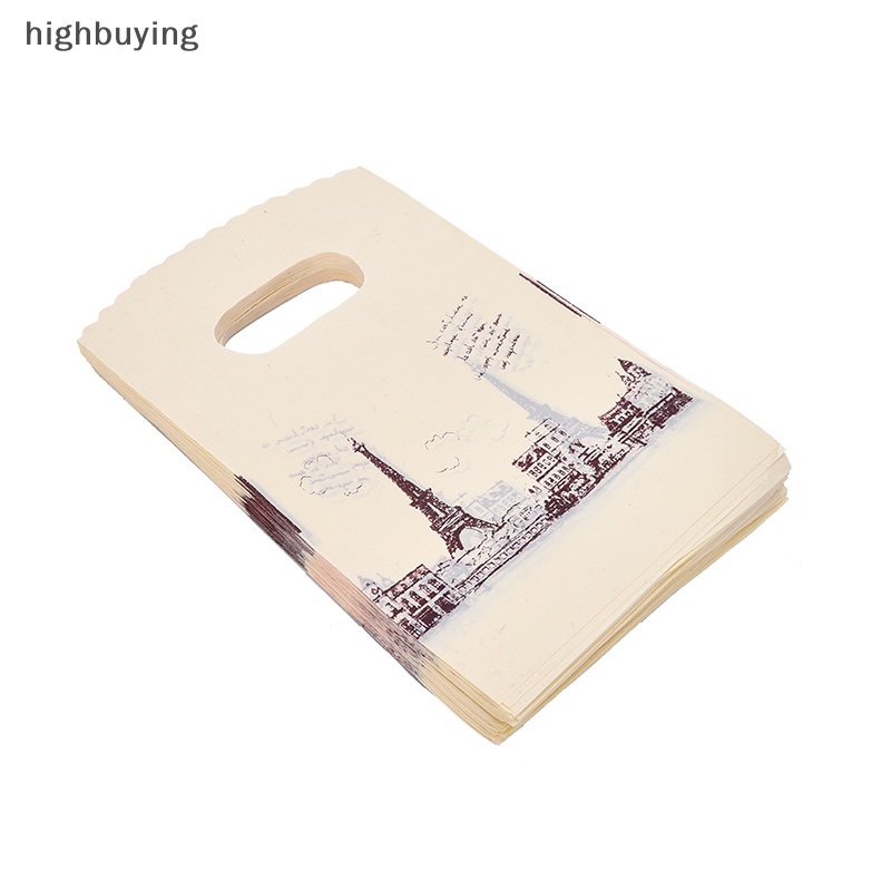 Set 100 Túi Mua Sắm Bằng Nhựa Có Tay Cầm Tiện Lợi