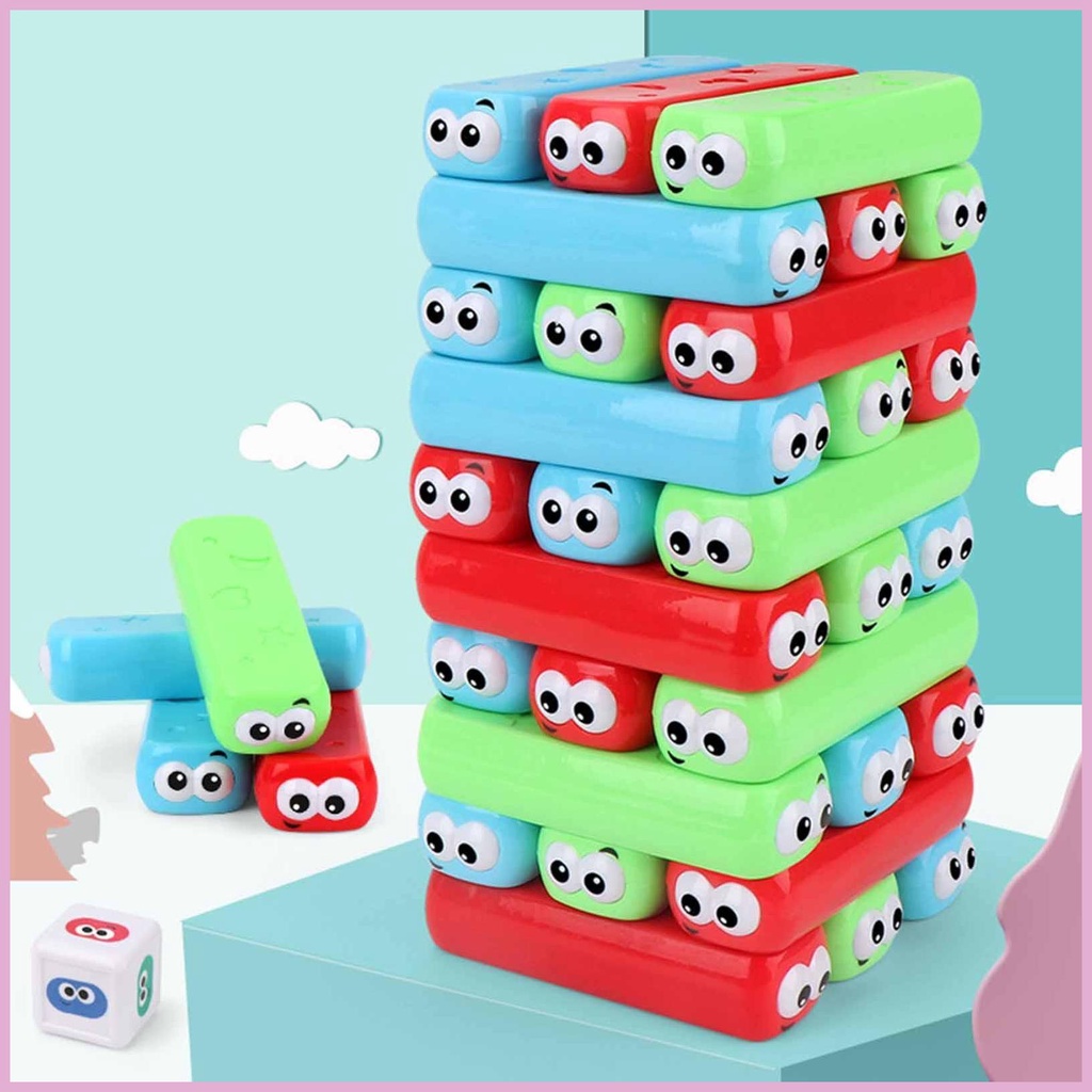 Tumble Trò Chơi Tháp Timber Cân Bằng Khối Xếp Chồng Cân Bằng Theo Phương Pháp Montessori Giáo Dục Kỹ Năng Động Cơ Tốt