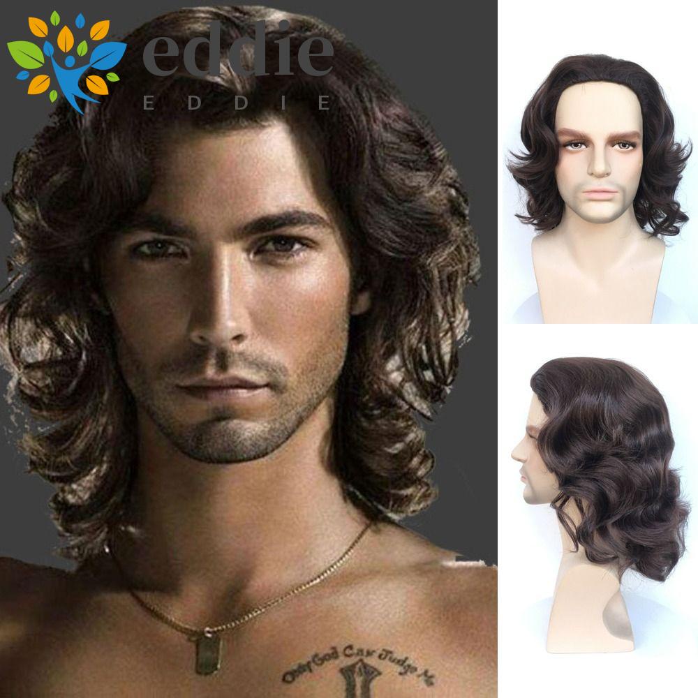 Bộ Tóc Giả Xoăn Ngắn Màu Nâu Kiểu Retro 70s 80s Chịu Nhiệt 26E Dùng Hóa Trang Tiệc Tùng / Halloween