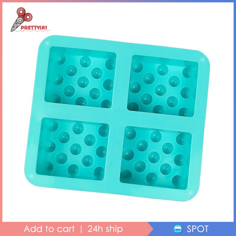 1 [Prettyia1] Khuôn Làm Xà Phòng Đất Sét Epoxy Resin Hình Chữ Nhật DIY