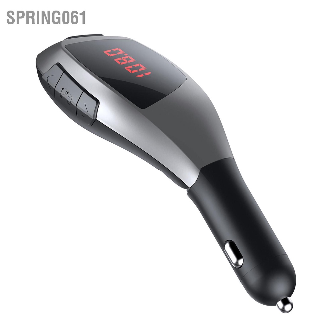 Spring061 Bộ Phát FM Bluetooth Không Dây Radio Adapter Dành Cho Ô Tô Hỗ Trợ Nhỏ Thẻ Nhớ Micro Định Dạng MP3 Âm Nhạc