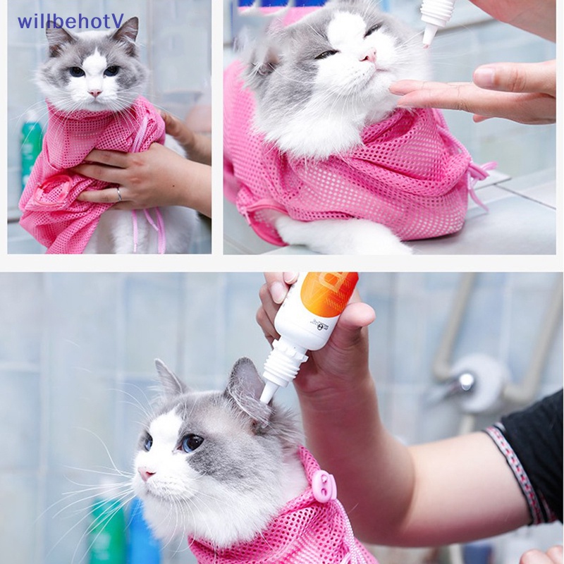 Túi Lưới Tắm Cho Mèo Tiện Dụng