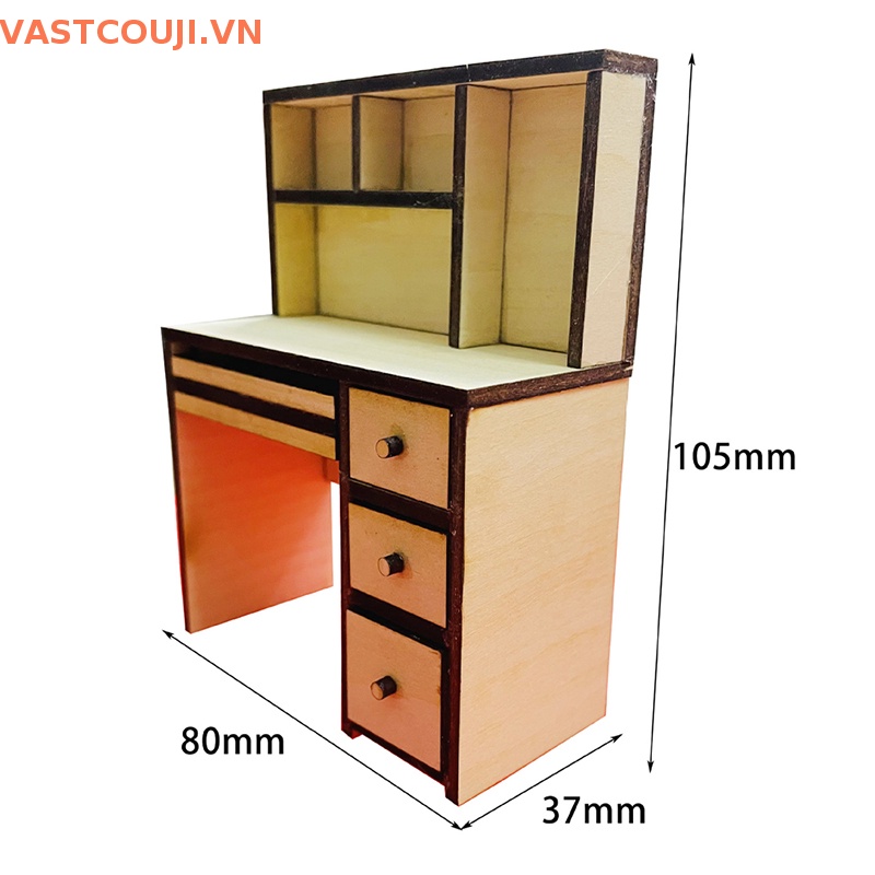 Kệ Sách Mini Tỉ Lệ 1 / 12 Trang Trí Nhà Búp Bê