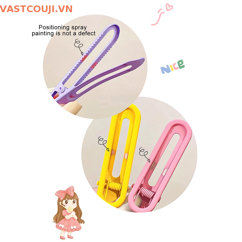 Bộ 3 Kẹp Tóc Kim Loại Màu Kẹo Ngọt Xinh Xắn