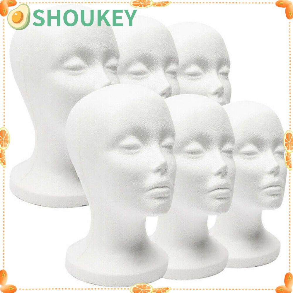 SHOUHOU Mô Hình Đầu Người Trưng Bày Tóc Giả Mắt Kính Mũ Tiện Dụng Đứng