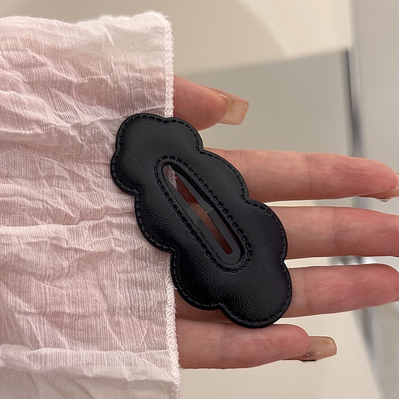 Kẹp Tóc Hình Đám Mây Màu Trắng Đen Phong Cách Retro Cho Nữ