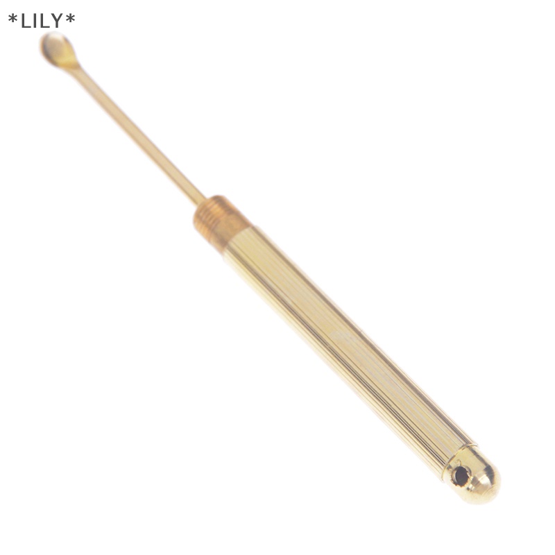LILY Gấp loại vàng ráy tai sạch hơn ráy tai sáp loại bỏ công cụ Tai muỗng kèm theo uuu
