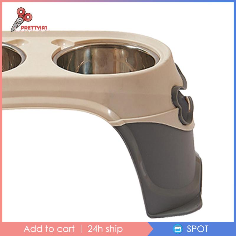 [Prettyia1] Giá Đỡ Bát Đựng Thức Ăn Dành Cho Thú Cưng Chống Trượt