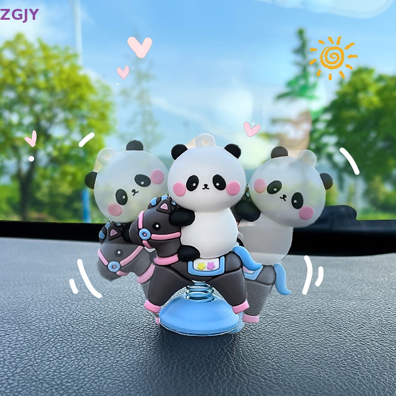 1 Búp Bê Lắc Đầu Hình Thỏ Gấu Hoạt Hình Trang Trí Bảng Điều Khiển Xe Hơi Mới