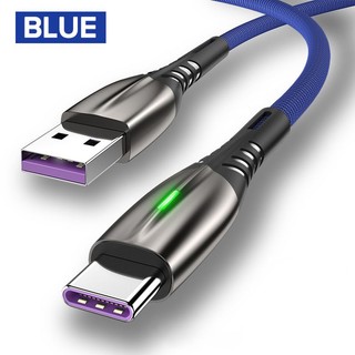 Dây cáp sạc nhanh type-c micro usb 5a 1m có đèn led cho điện thoại android oppo