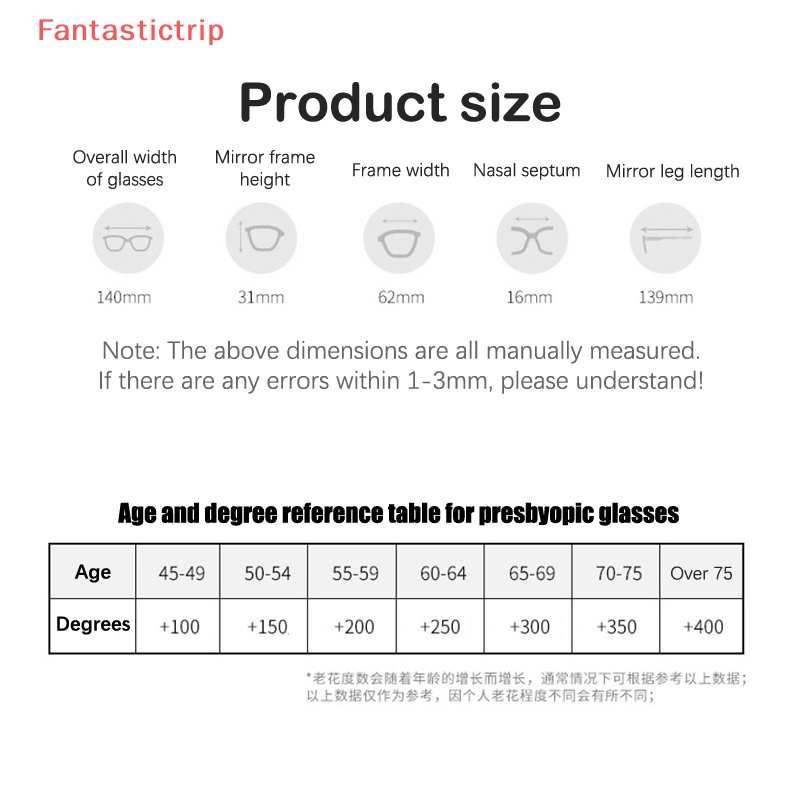 Kính Đọc Sách Chống Tia Sáng Xanh Có Thể Gấp Lại Kèm Hộp Đựng Thời Trang Cho Nam Và Nữ