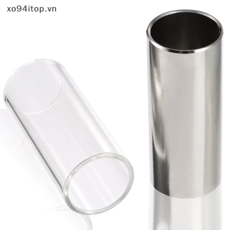 Set 2 Thanh Trượt Thủy Tinh 60MM Bằng Inox Cho Đàn Guitar Bass