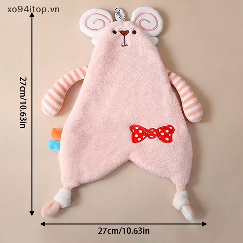 Xoitop 1 Khăn Lau Tay Mềm Mại Thấm Hút Nước Nhanh Khô Họa Tiết Động Vật Hoạt Hình Có Thể Hung Cho Nhà Bếp