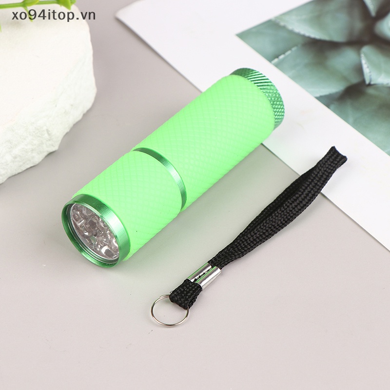 1 Đèn Pin UV 9 Bóng LED Siêu Sáng Dùng Làm Trang Sức DIY