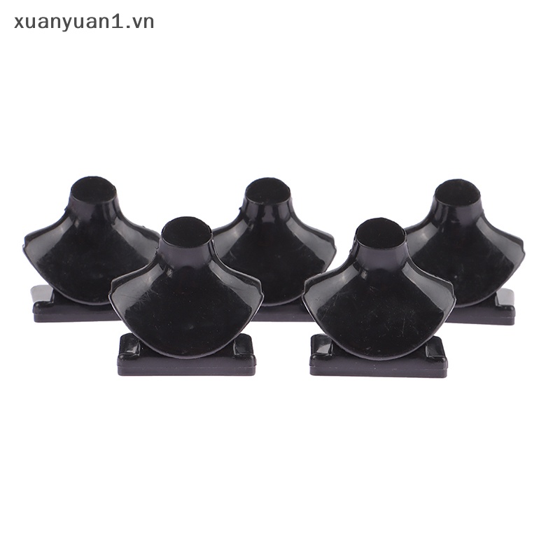 Set 5 Giá Trưng Bày Vòng cổ Màu Đen Cho Nhà Búp Bê