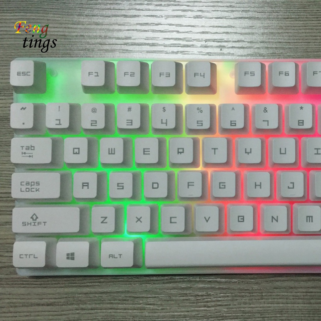 1 Bộ Bàn Phím Dây G21 ABS RGB 1600dpi Cho Máy Tính