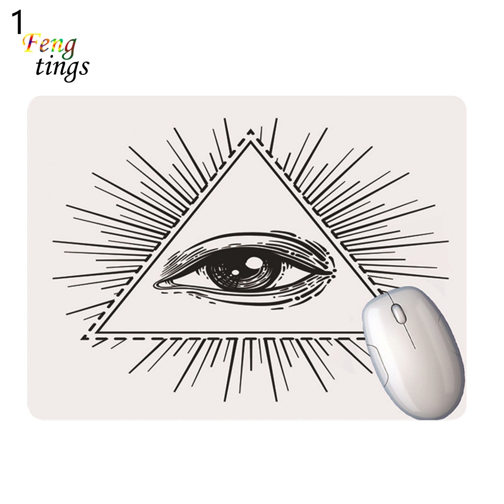 Miếng Lót Chuột Cao Su Mềm Chống Trượt Họa Tiết Đôi Mắt Sáng Tạo Dành Cho Văn Phòng