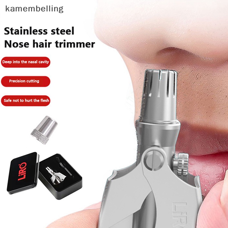 Kamembelling Tông Đơ Tỉa Lông Mũi / Tai / Tóc Dạng Xoắn Ốc Bằng Thép Không