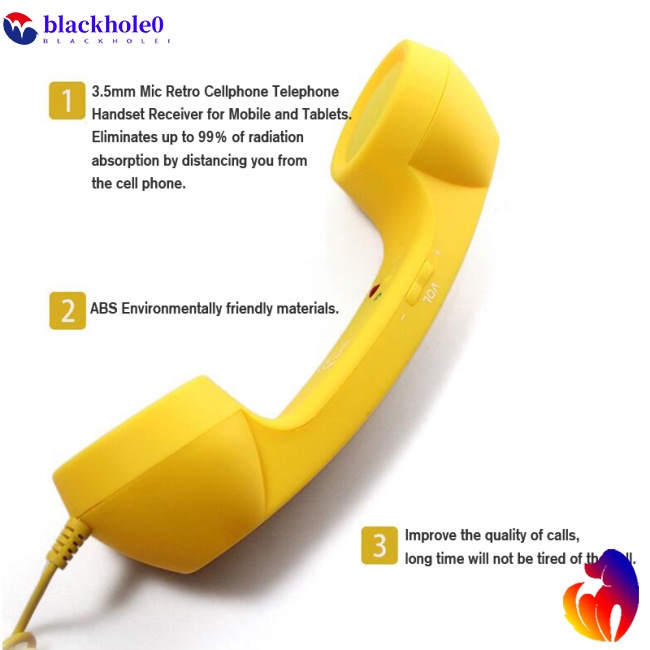 Tai Nghe Chống Bức Xạ Giắc 3.5mm Kiểu Dáng Cổ Điển Dùng Cho Điện Thoại