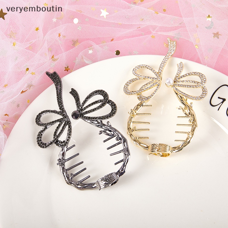 Kẹp Tóc Đuôi Ngựa Đính Đá Ngọc Trai Thời Trang Dành Cho Nữ